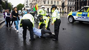 Boris Johnson involved in minor crash after protester jumps in front of motorcade