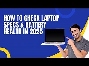 🔎 How to Check Laptop Specifications & Battery Health Report | Easy Guide 2025