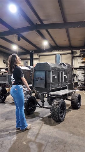 TMG Pits on Instagram: "Can you pull 1800 lbs? The Off Road package is the only way to go if you are needing your next TMG Pit to be easy to move. Our smokers can weigh 1000-2500 lbs for backyard models. On level ground it’s not bad at all. If @keyonawest12 can pull this beast around at 1800 lbs so can you. Stay tuned until Friday as @cfritz169 gets his chance to take Keyona’s job! #themetalguys #tmgpits #low and slow #bbq #offsetsmoker #stickburner #texasbbq #pitmaster #bbqpit #bbqsmoker #smoke
