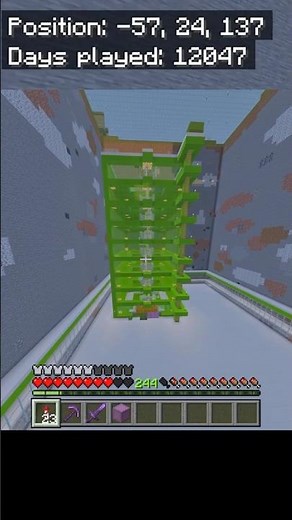 Slime Farm on the Minecraft Bedrock Survival Realm #minecraft #bedrock #survival #realm