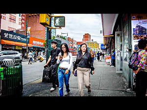 Downtown Flushing - QUEENS NY | Walking Tour Queens NYC | Crowded MAIN St, and ROOSEVELT Avenue