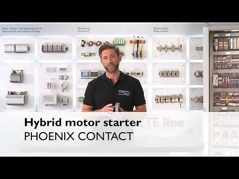 Hybrid motor starters for full control on movements in machines and plants