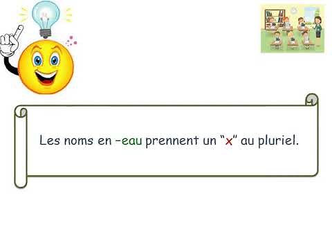 CE2 Orthographe Le pluriel des noms en au et eau