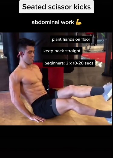 Seated Scissor Kicks for Stronger Core | Abdominal Workout Tips