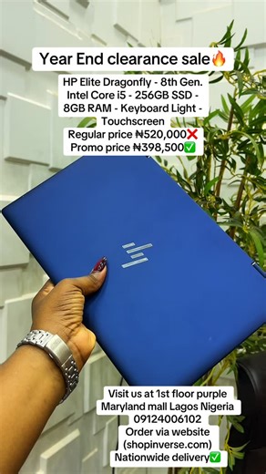 Laptops | Phones | Gadgets on Instagram: "https://shopinverse.com/products/hp-elite-dragonfly-2?_pos=3&_sid=671106085&_ss=r Basic Details Brand: HP Model: Elite Dragonfly Type: Convertible laptop / tablet Processor: Intel Core i5-8265U @ 1.60GHz 1.80GHz Storage capacity: 256GB SSD Maximum storage capacity: 2TB SSD RAM: 8GB Maximum RAM upgrade: 8GB Supported OS: Windows 11 Battery health: Excellent Minimum battery backup: 2 hrs Maximum battery backup: Depends on usage Display Properties Screen si