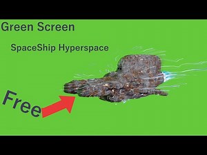 Free Green Screen Spaceship Hyperspace