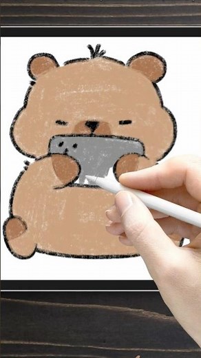 Draw a Super Kawaii Capybara 🍊✨ #shorts #drawing