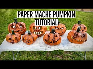Paper Mache Rotten Pumpkin Tutorial- by Karen Governale