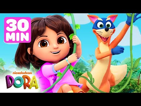 ¡30 MINUTOS de aventuras llenas de acción con Dora! | Dora y sus amigos