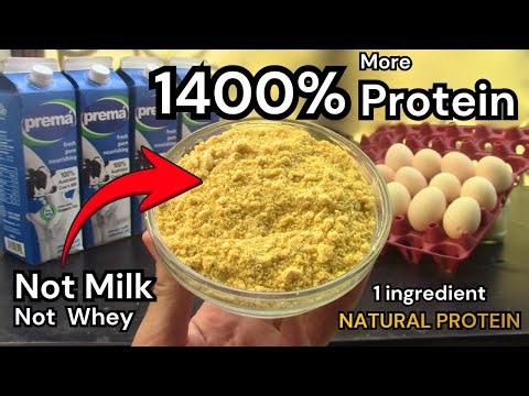 Make Protein powder! 14X better than MILK! (only 1 ingredient and save money!)