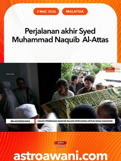 Wartawan Astro Awani Seth Akmal berkongsi perincian proses perjalanan terakhir Allahyarham yang telah meninggalkan khazanah ilmuan untuk masyarakat. #AWANInews