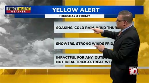 Enjoy today's fair weather while it lasts. We're tracking rain and wind for Thursday and Friday, both Yellow Alert days. Tune into News10NBC TODAY through 7 a.m. for details on the timing. https://www.whec.com/livestream/ | WHEC TV