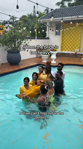 Hilarious Pool Party Moments at the Bridal Haldi Ceremony