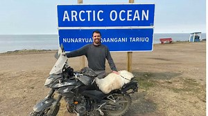 Riding the Dempster Highway to the Arctic Circle