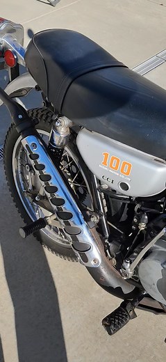 Available at VintageOEMcycle.com 1974 Suzuki TS 100, nice looking, great running 2 stroke survivor, only 2600 original miles, lights work, missing turn signals, bill of sale only. | Vintage OEM Cycle - Marshall, Michigan