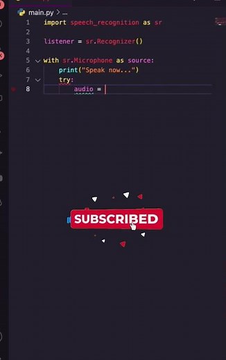 Speech Recognition in Python: Step-by-step Tutorial #shorts