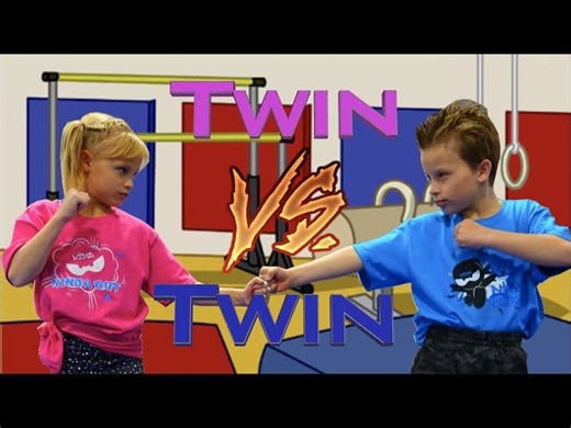Sister vs. Brother - Twin Gymnastics Challenge