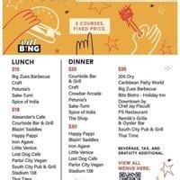 EatBING Restaurants Announced for Restaurant Week Fall 2025