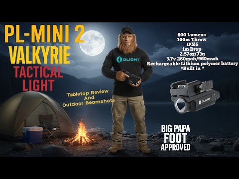 Olight PL-MINI 2 Valkyrie Review 600Lm Compact Pistol Light
