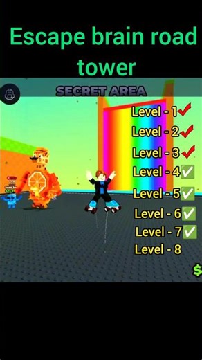 Escape brain road tower 🗼🥷😈 #roblox #amazingroblox #viral #bloxfruits