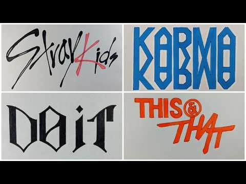 Dibujo logos de STRAY KIDS | Kposito Dibujos