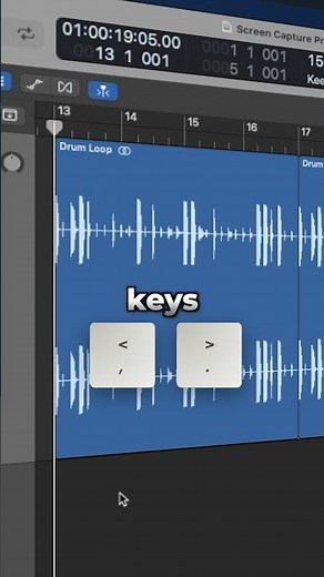 Playhead navigation key commands in Logic Pro! #logicpro #logicprotips #musicproduction