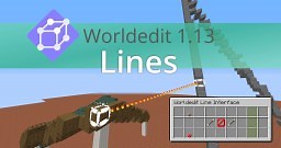 Worldedit 1.13 - Create Lines and Vector Graphics in MInecraft | Datapack Minecraft Mod