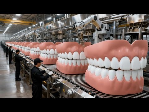Inside a Modern Denture Factory: From Raw Resin to Perfect Teeth (Full Process)