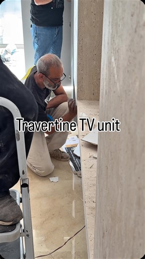Crafted with precision and passion — this travertine TV unit is proudly made by Assaf Marble. . 00961 3 882 572 00961 1 701 801 . #AssafMarble #Travertine #TravertineTVUnit #MarbleDesign #MarbleFurniture #LuxuryInteriors #StoneDesign #NaturalStone #InteriorInspiration #modernliving | Assaf Marble