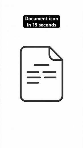 Document Icon in 15 Seconds
