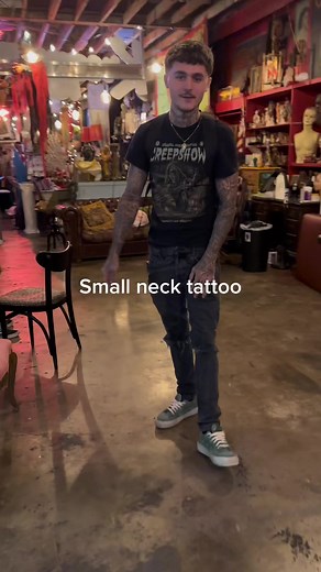 Small Neck Tattoo Ideas for Men