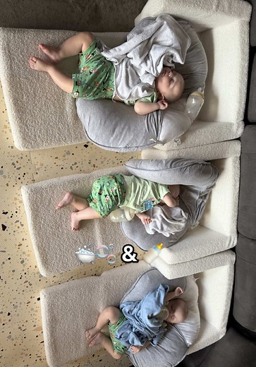 🛁🫧 & 🍼 - - #triplet #tripletbabies #babies #multiples #sevenmonths #baby #triplets #tripletmom #tripletmum #naptime