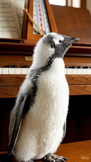 Baby Penguin Tries to Follow a Metronome 🐧🎵 | Cute & Relaxing Penguin Moment