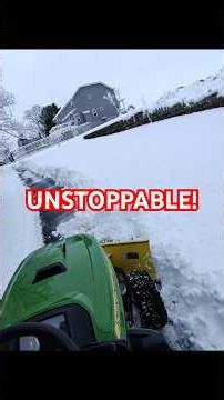 Putting the John Deere to the TEST! ❄️ (Satisfying Snow Plowing)