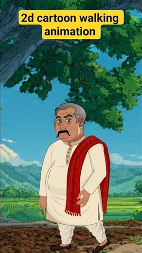 Beautiful 2d Animation #tranding #animation #2dwalkingcharacter