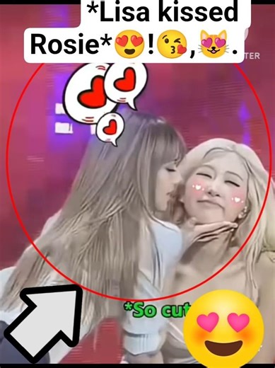 Lisa just kissed to her rosie n also rose get's too shy, normally!!!..😘😻.#shorts#short#short's#cute.