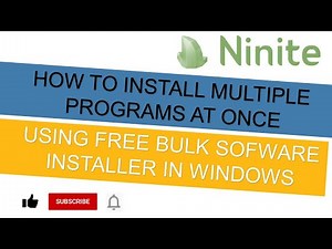 HOW TO INSTALL MULTIPLE PROGRAMS AT ONCE USING A FREE BULK SOFTWARE INSTALLER IN WINDOWS.