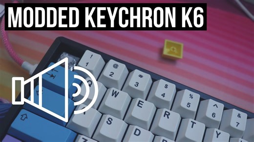Updated Keychron K6 after all mods - lubed Halo Clears with Tribosys 3203