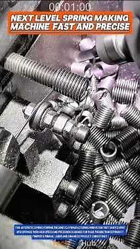 Automated spring manufacturing process using high precision and efficient machinery.