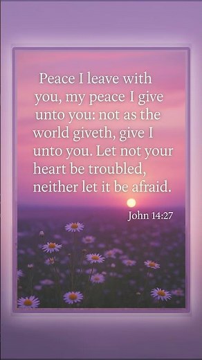 🌿 John 14:27 (KJV) | My Peace I Give Unto You