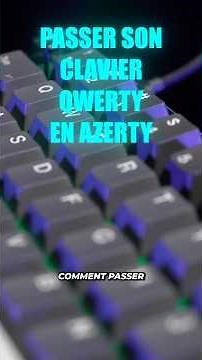 Tutorial: Switch from QWERTY to AZERTY #gaming