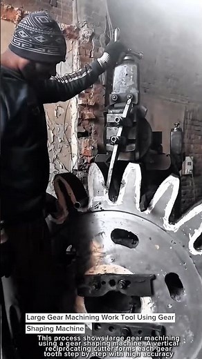 Large Gear Machining Work Tool Using Gear Shaping Machine #worktool