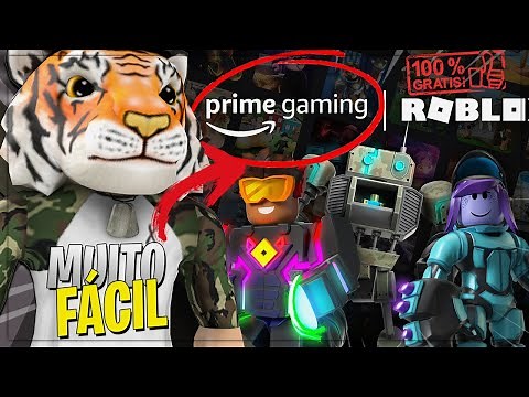COMO CONSEGUIR PEGAR TODOS os ITENS DA AMAZON PRIME de GRAÇA no ROBLOX! 😱😍