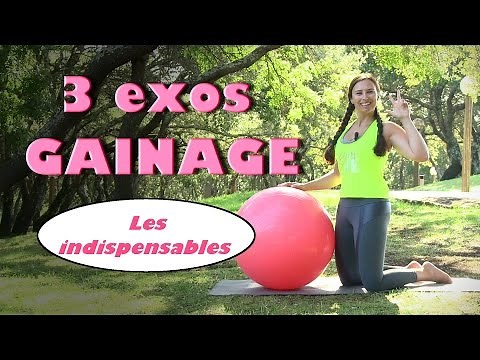 3 ESSENTIAL core strengthening exercises (intermediate level Swiss ball abs)