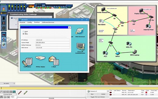思科模拟游戏Cisco Aspire Networking Academy Edition 100%通关流程