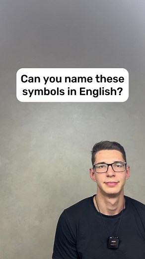 Identifying Symbols in English