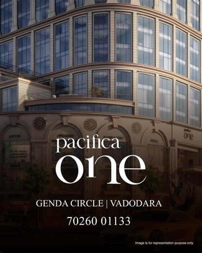 Pacifica One - Designed for visionary brands. ✅ Iconic High Street Retail & Office Space 📍 Genda Circle, Vadodara. 📞 For Inquiries: 91 7026001133 📞 NRI Helpline: 91 8980051111. To know more about our project click https://pacificacompanies.co.in/pacifica-one/ Terms & Conditions Apply RERA No: PR/GJ/VADODARA/VADODARA/Vadodara Urban Development Authority/CAA15025/260325/311231 https://gujrera.gujarat.gov.in #realestate #indianrealestate #commercialrealestate #gendacirclevadodara #Gujarat #vadod