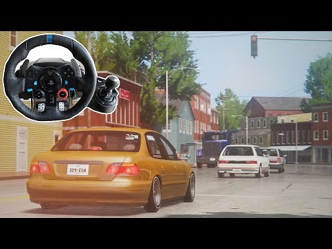 Realistic Driving in a City | Logitech G29 | BeamNG Drive