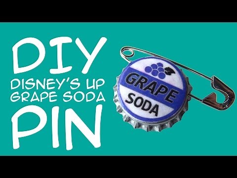 DIY Disney Pixar UP Grape Soda Pin: for Disney and Pixar fans - A GeekyMcFangirl Tutorial