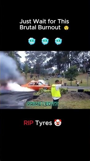 WAIT FOR THIS BRUTAL BURNOUT | RIP TYRES 😱🔥